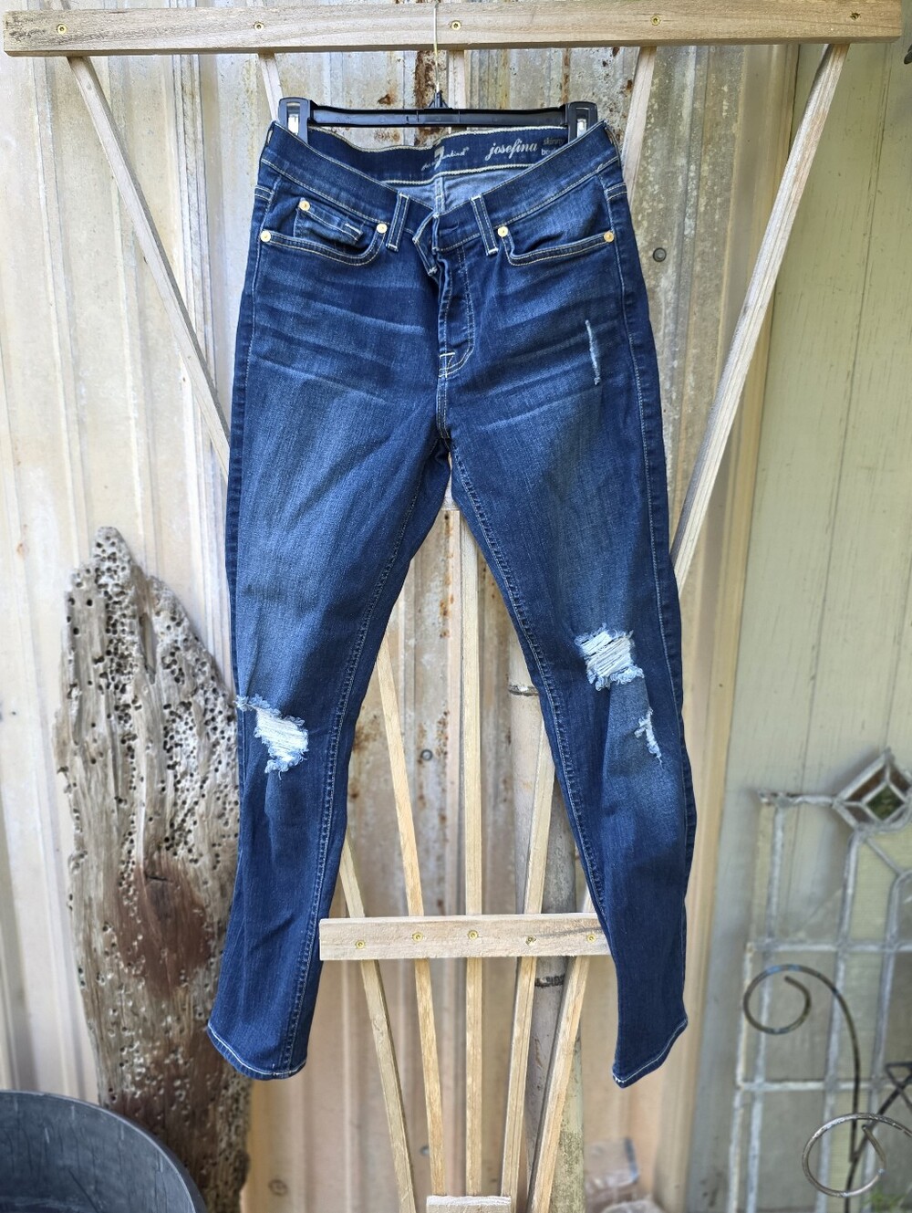 7 For All MANKIND Josephina Skinny Boyfriend Jeans